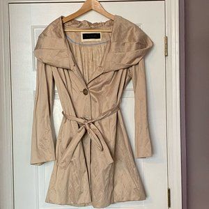 Elie Tahari Khaki Trench Coat